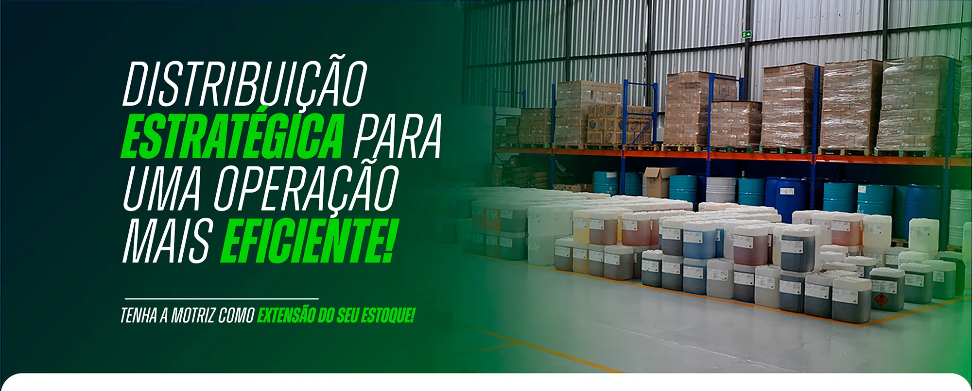 Distribuição estratégica de produtos químicos