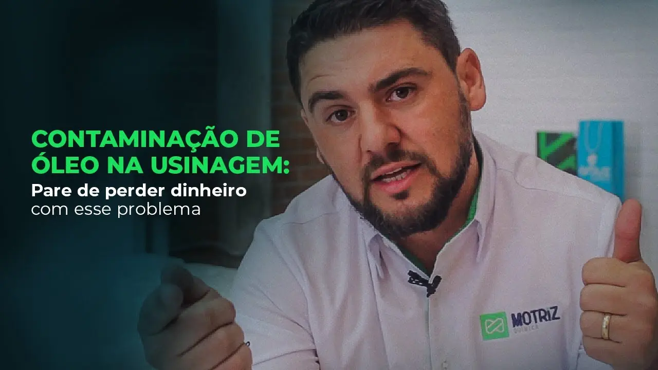 Capa do vídeo: Contaminação de óleo na #usinagem: Pare de perder dinheiro com esse problema