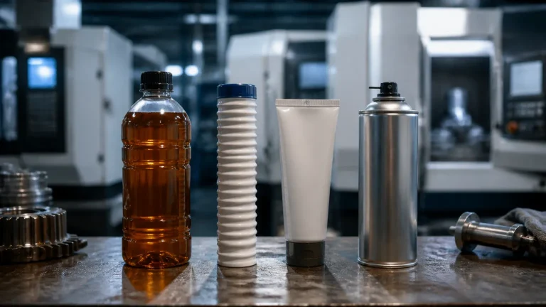 Tipos de lubrificantes industriais: óleos, graxas, pastas e sprays e onde cada um entra
